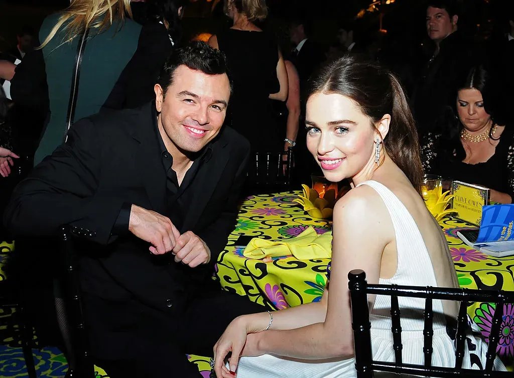 Seth MacFarlane and Emilia Clarke