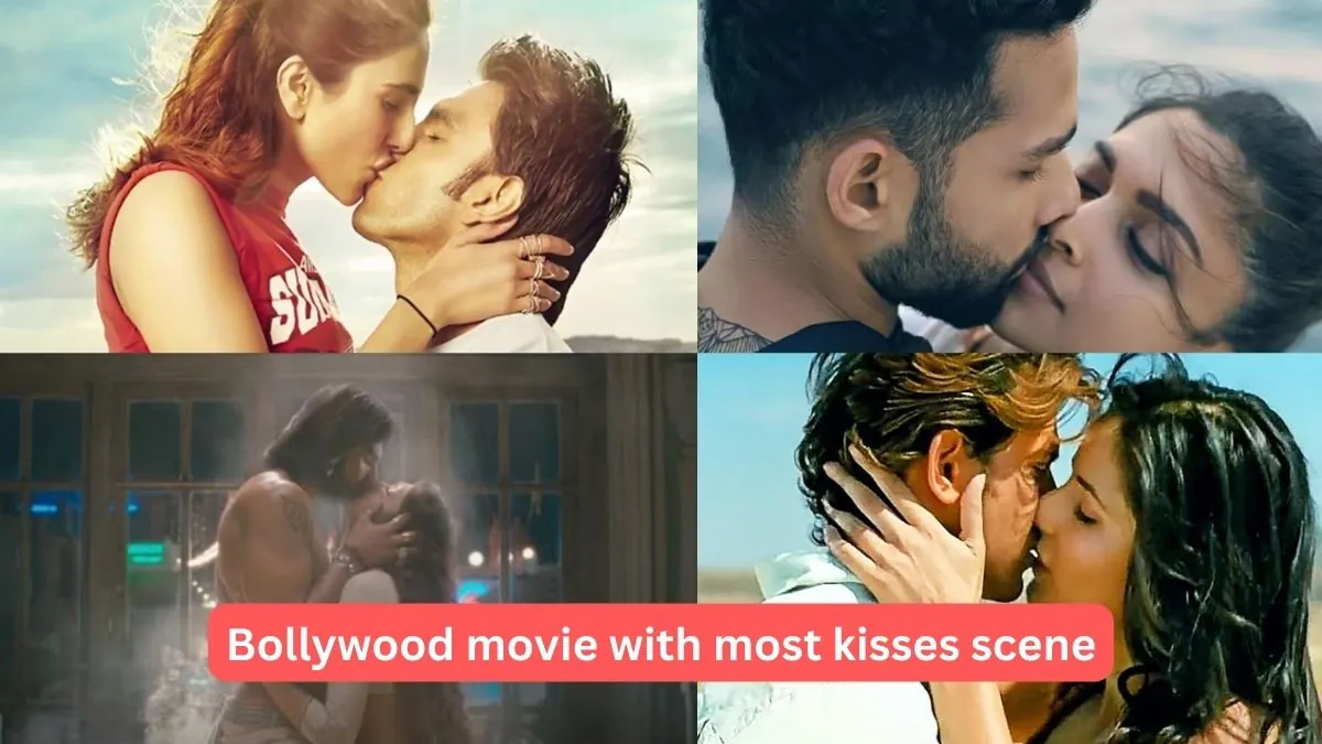 Bollywood movie with most kisses scene