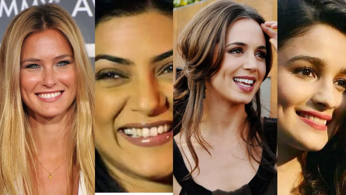 Female Celebrities with Dimples
