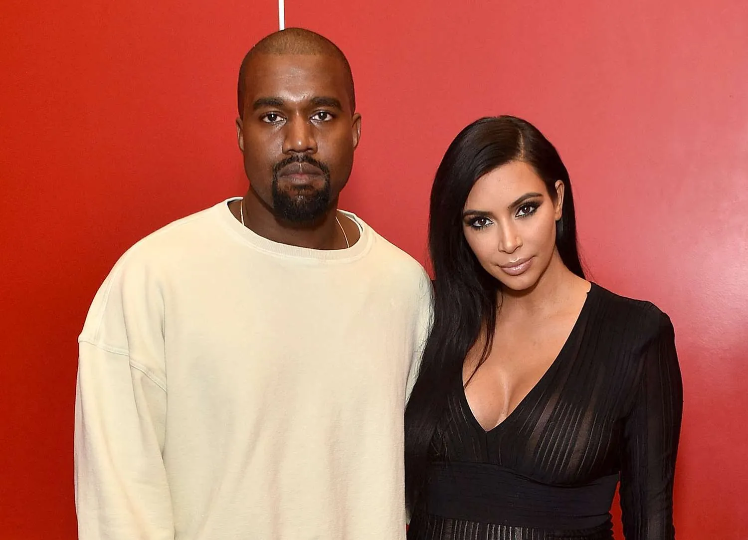 Kanye West and Kim Kardashiana